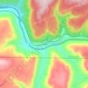 Whiteside topographic map, elevation, terrain