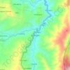 Sabangan topographic map, elevation, terrain