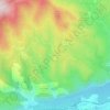Marcevol topographic map, elevation, terrain