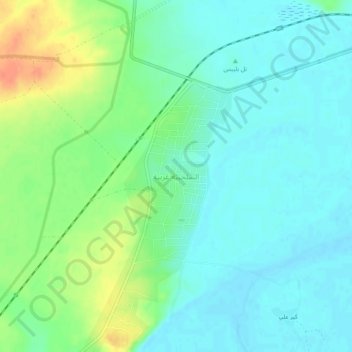 As-Salhabiye Gharbiye topographic map, elevation, terrain