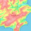 Gorran Churchtown topographic map, elevation, terrain