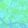 Ekurede-itsekiri topographic map, elevation, terrain