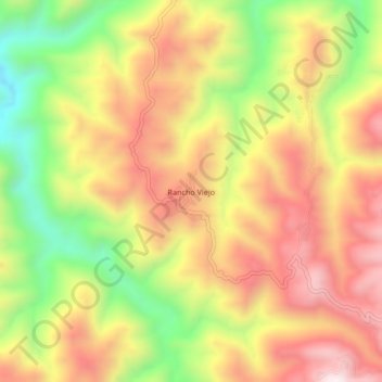 Rancho Viejo topographic map, elevation, terrain