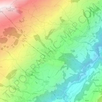 Vella topographic map, elevation, terrain