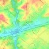 Huntingdon Valley topographic map, elevation, terrain