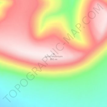 Igloo Mountain topographic map, elevation, terrain