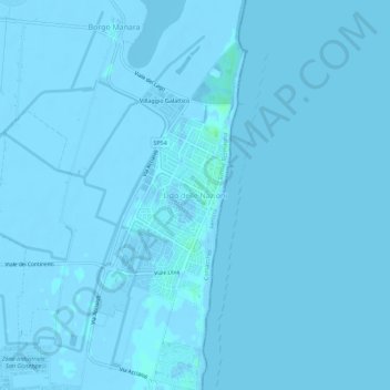 Lido delle Nazioni topographic map, elevation, terrain