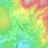 Magome-juku topographic map, elevation, terrain