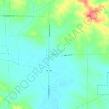 Morley topographic map, elevation, terrain