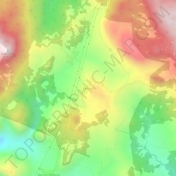 Kepez topographic map, elevation, terrain
