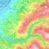 Beit Mery topographic map, elevation, terrain