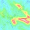 Kuninji topographic map, elevation, terrain