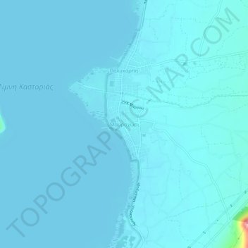 Μαυροχώρι topographic map, elevation, terrain