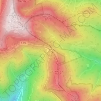 Seibelseckle topographic map, elevation, terrain