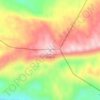 Mount Sannine topographic map, elevation, terrain