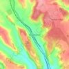 Bradenham topographic map, elevation, terrain