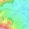 Pesanggrahan topographic map, elevation, terrain