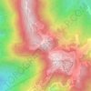 Mount Hulu Kali topographic map, elevation, terrain