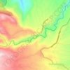 Palangka topographic map, elevation, terrain