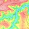 Midford topographic map, elevation, terrain