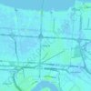 Metairie topographic map, elevation, terrain