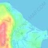 Priscilla Beach topographic map, elevation, terrain
