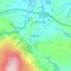 South Zeal topographic map, elevation, terrain