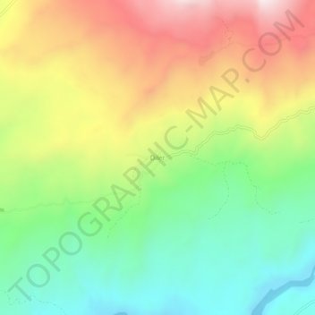 Diler topographic map, elevation, terrain