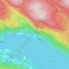 Flatland topographic map, elevation, terrain