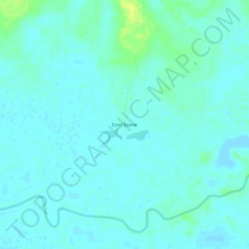 Iron Stone topographic map, elevation, terrain