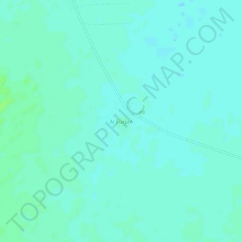 Al Furjan topographic map, elevation, terrain