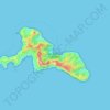 Isla Robinson Crusoe topographic map, elevation, terrain