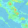 Albay topographic map, elevation, terrain