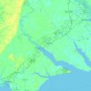 Perquimans County topographic map, elevation, terrain