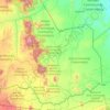 Samburu East topographic map, elevation, terrain