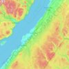 Kamouraska (MRC) topographic map, elevation, terrain