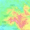 Santa María Chimalapa topographic map, elevation, terrain