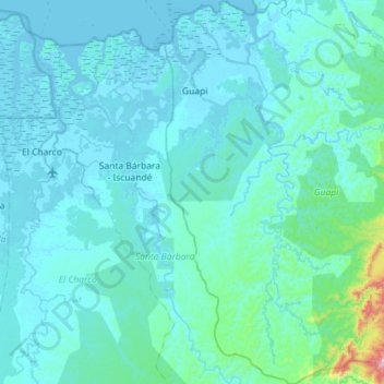 Guapi topographic map, elevation, terrain