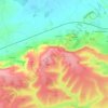 Coulston topographic map, elevation, terrain