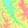 Porcupine topographic map, elevation, terrain
