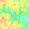 Yoxford topographic map, elevation, terrain