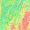 Banan District topographic map, elevation, terrain