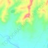 Muhaj topographic map, elevation, terrain