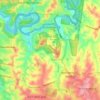 Warrandyte topographic map, elevation, terrain