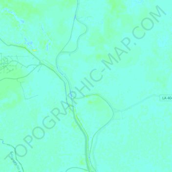 Lower Grand River topographic map, elevation, terrain