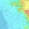 Vadakara topographic map, elevation, terrain