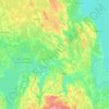 Tartu vald topographic map, elevation, terrain