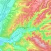 Gréoux-les-Bains topographic map, elevation, terrain