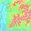 Town of Maxville topographic map, elevation, terrain