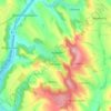 Mănoilești topographic map, elevation, terrain
